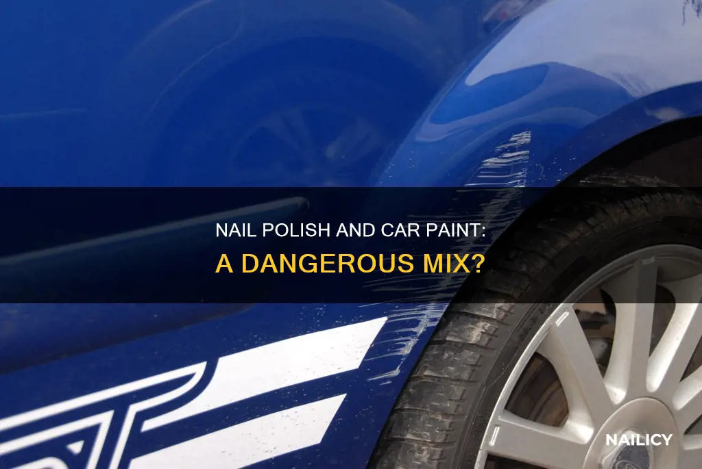 does nail polish remove car paint