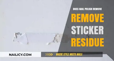 How to Remove Sticker Residue with Nail Polish Remover