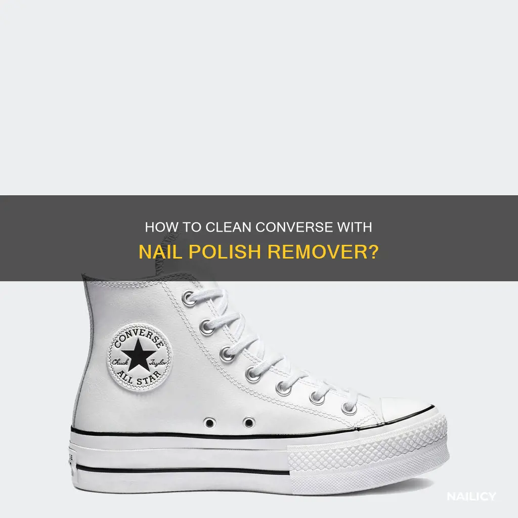 does nail polish remover clean converse