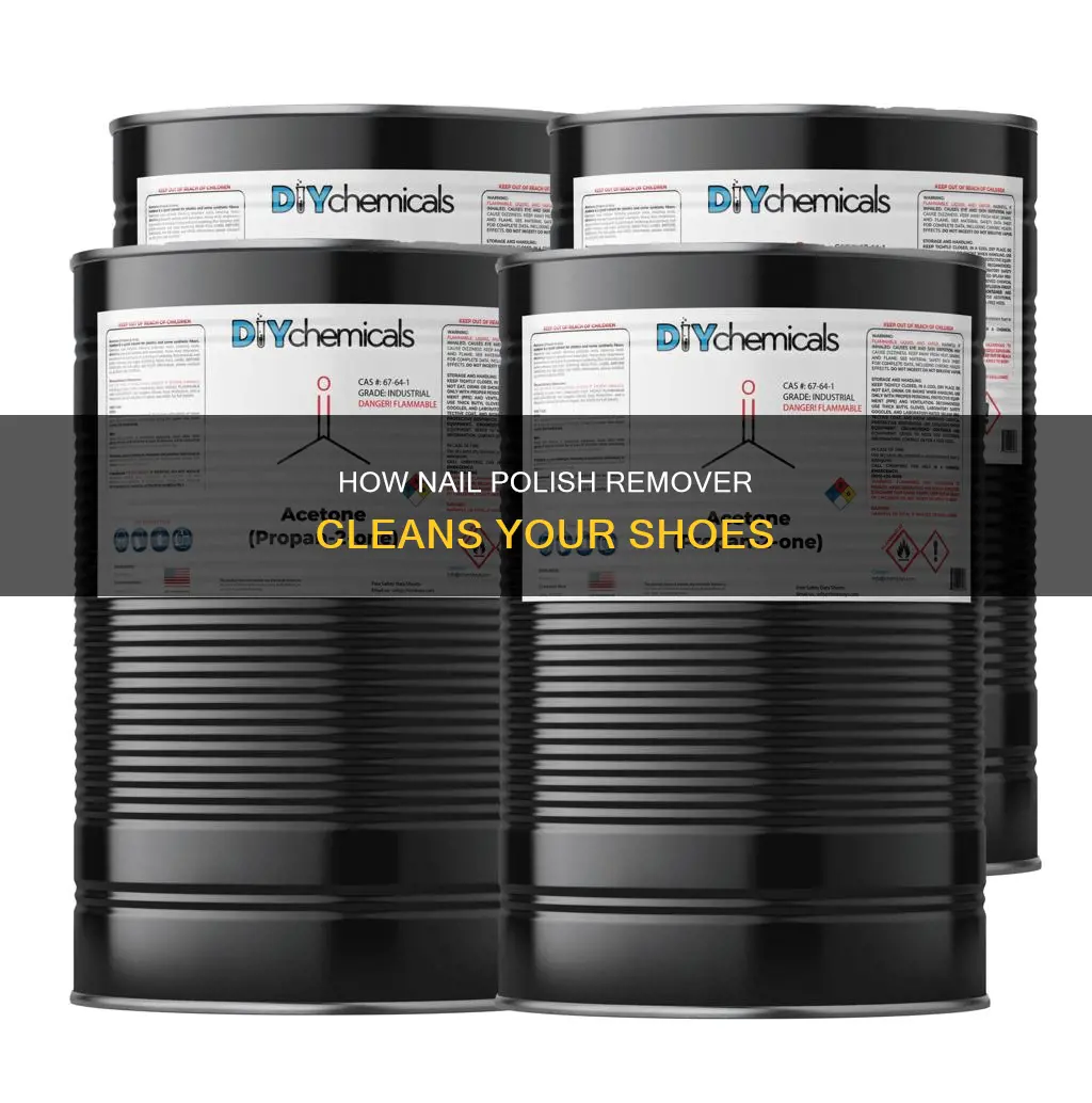 does nail polish remover clean shoes