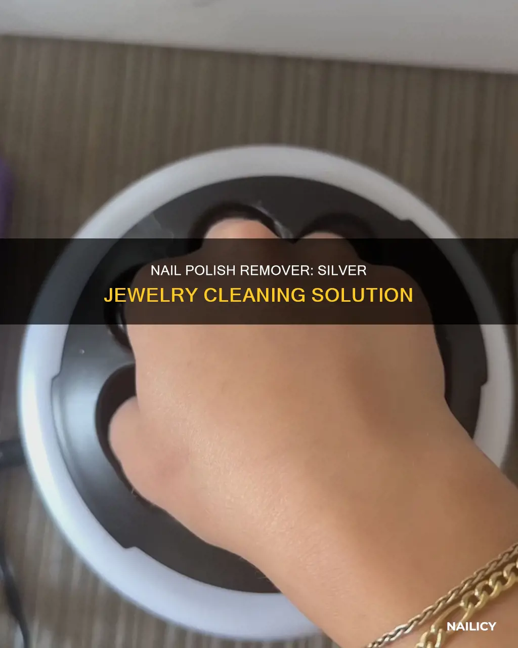 does nail polish remover clean silver