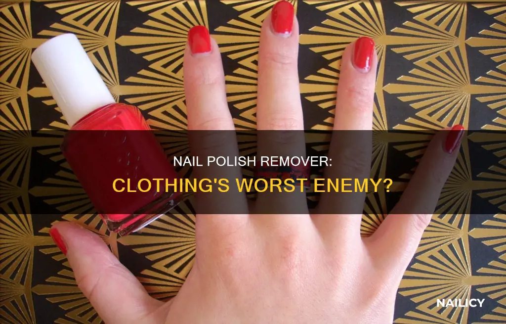 does nail polish remover damage clothes