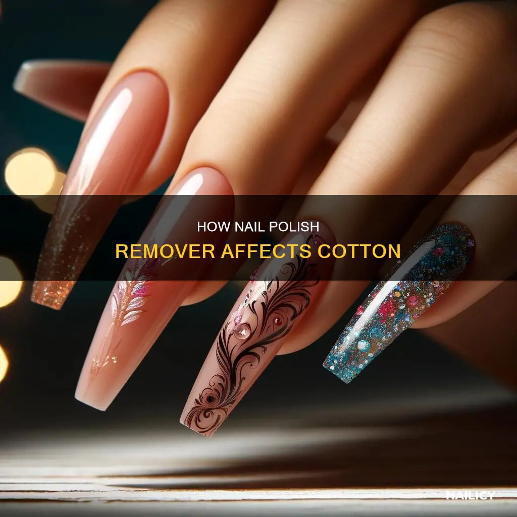 does nail polish remover damage cotton