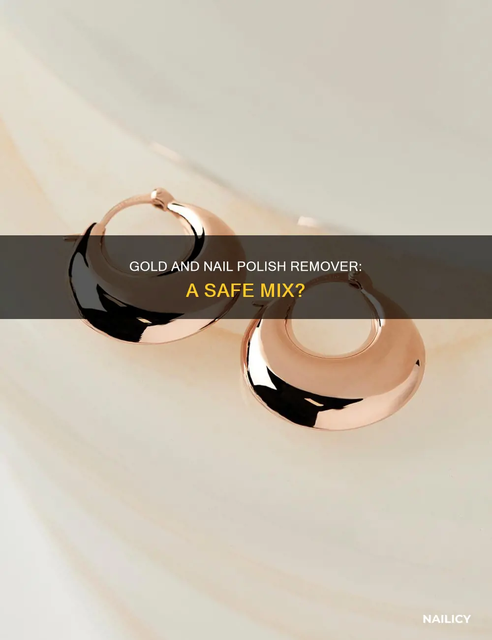does nail polish remover damage gold
