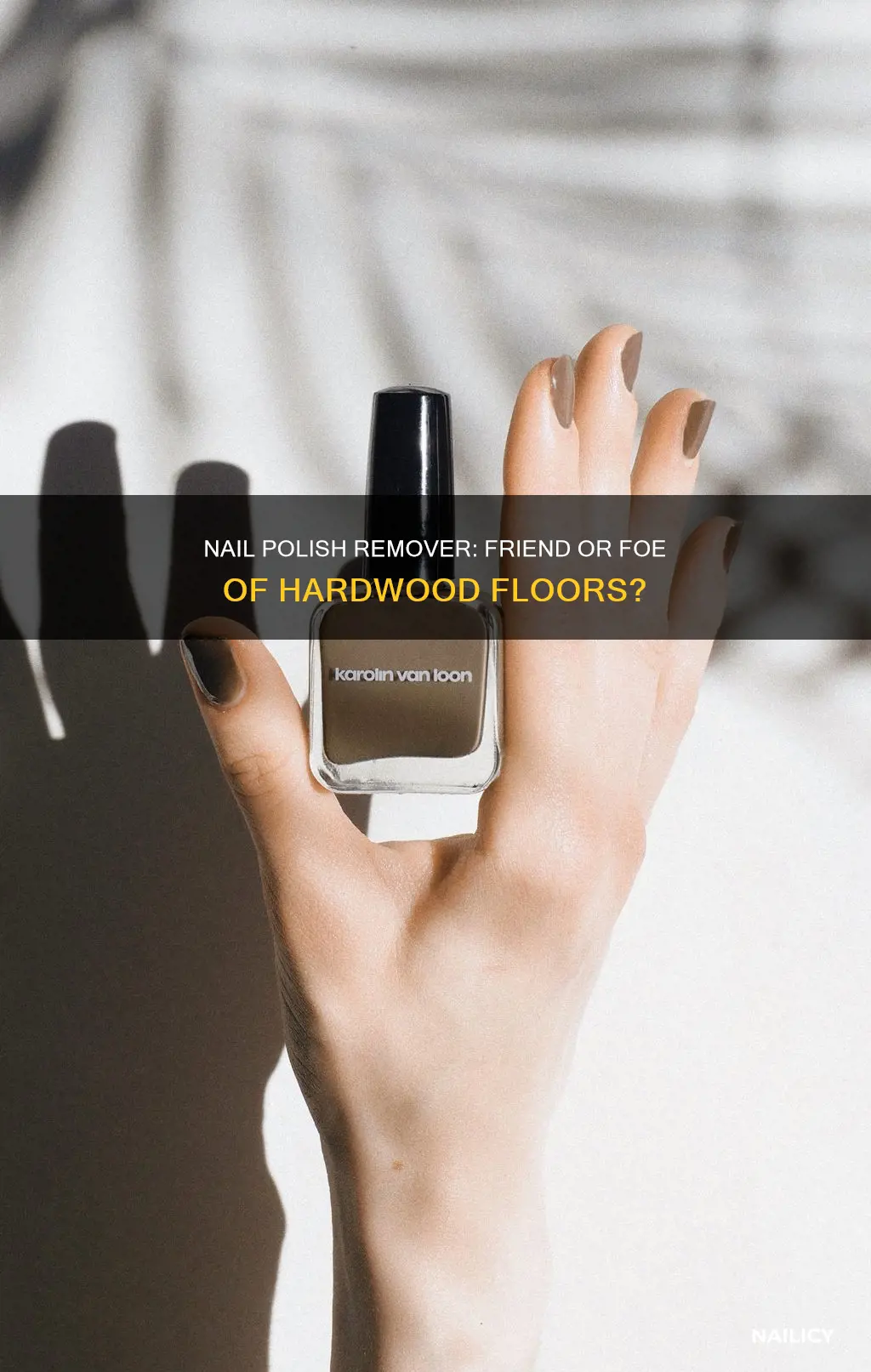 does nail polish remover damage hardwood floors