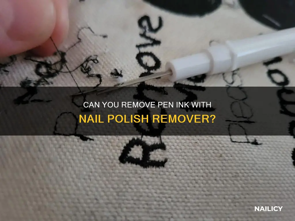 does nail polish remover erase pen