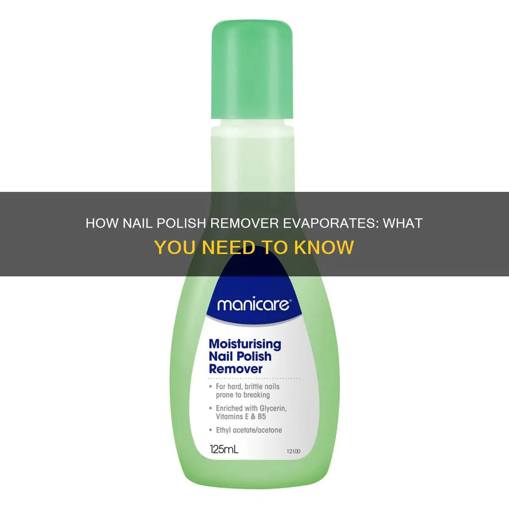 does nail polish remover evaporate