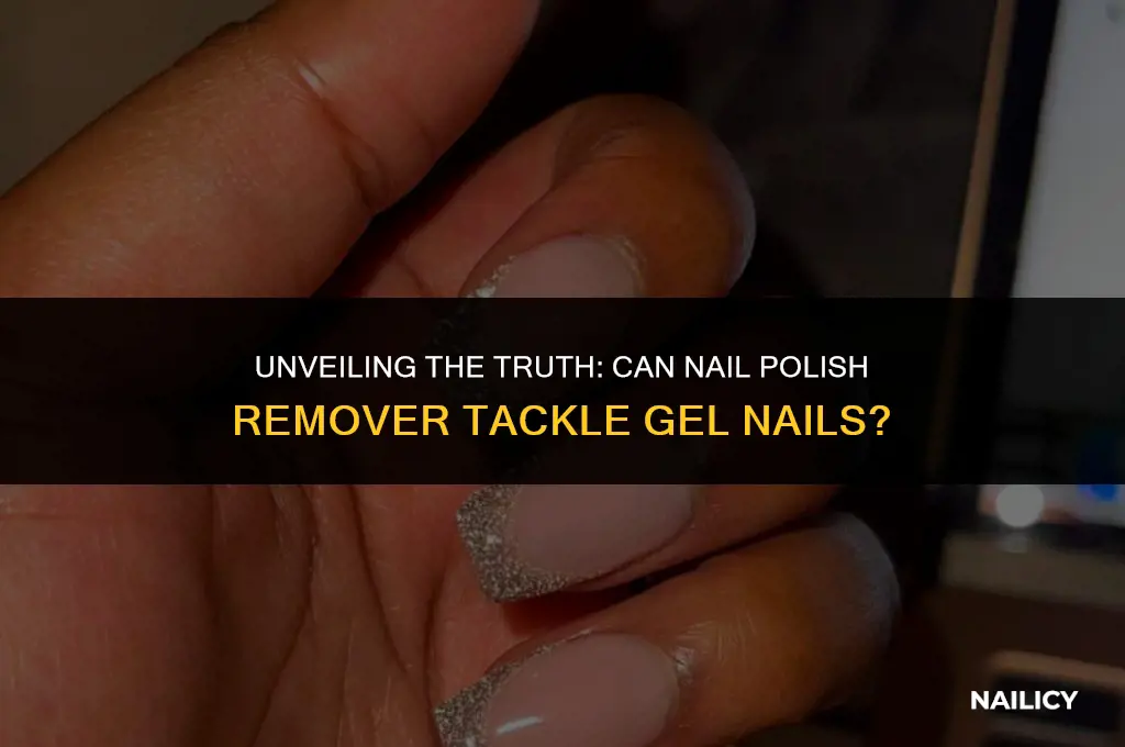 does nail polish remover get rid of gel nails