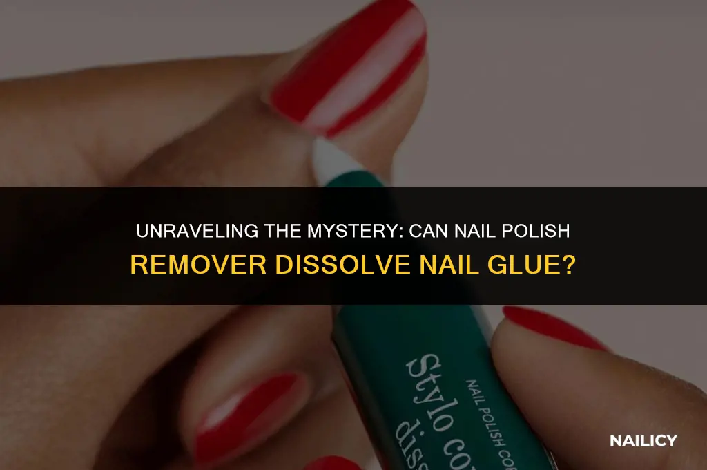 does nail polish remover get rid of nail glue