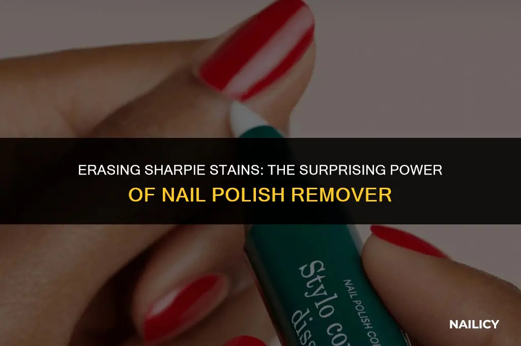does nail polish remover get rid of sharpie
