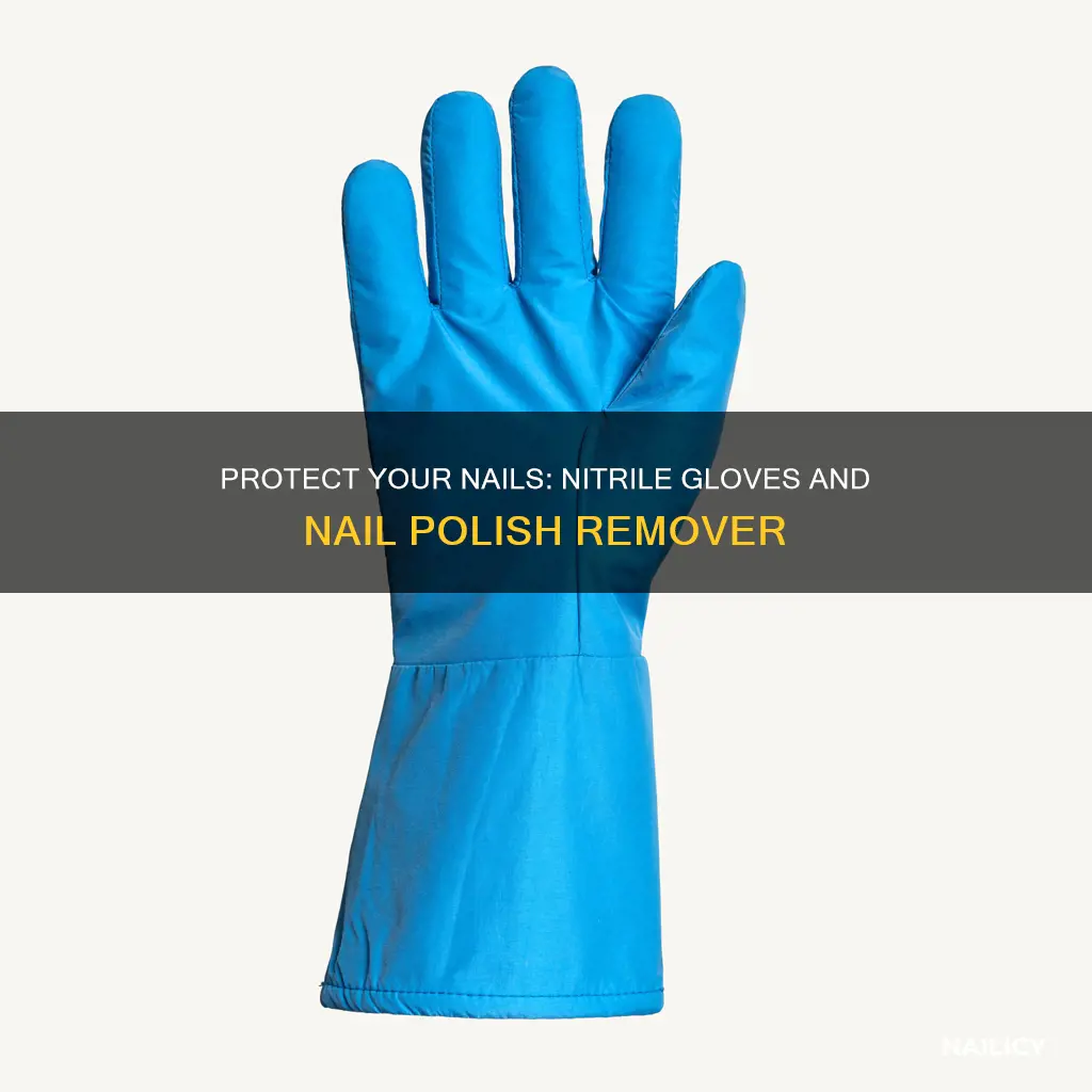 does nail polish remover go through nitrile gloves