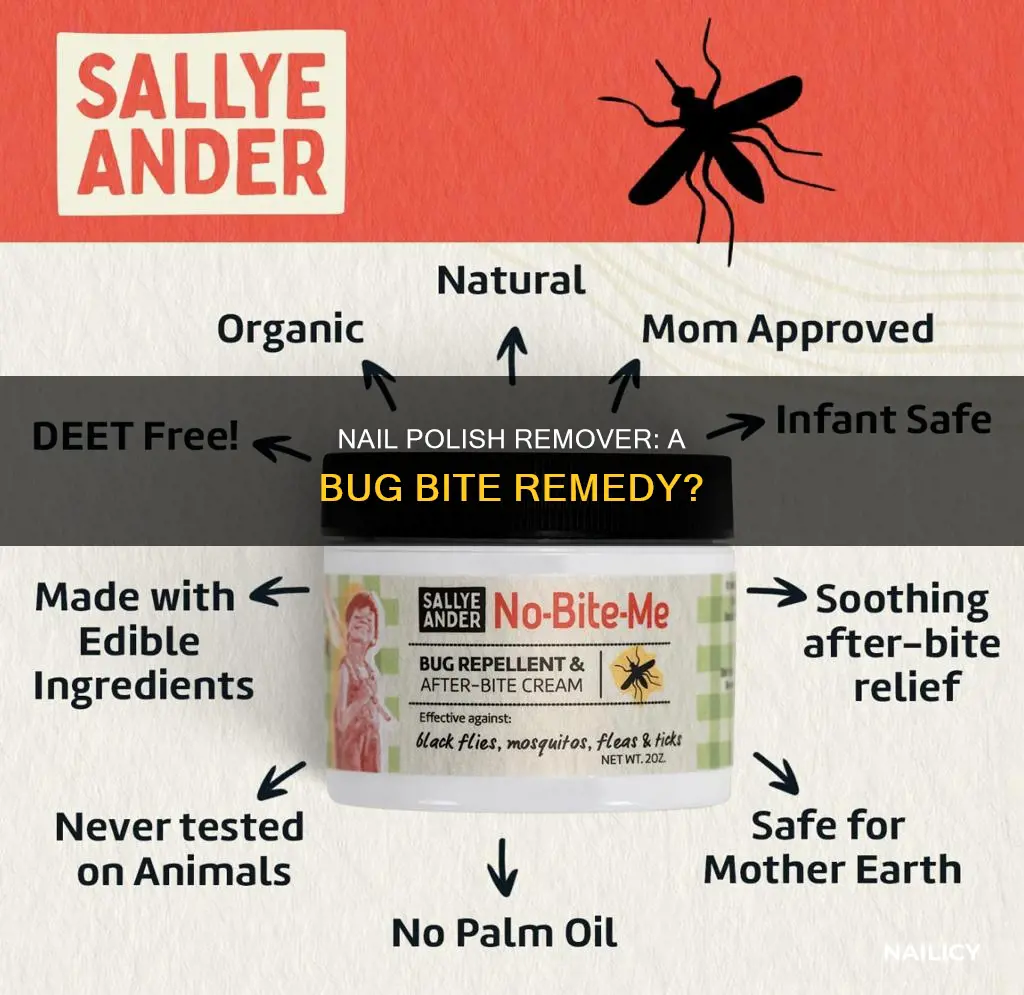 does nail polish remover help bug bites