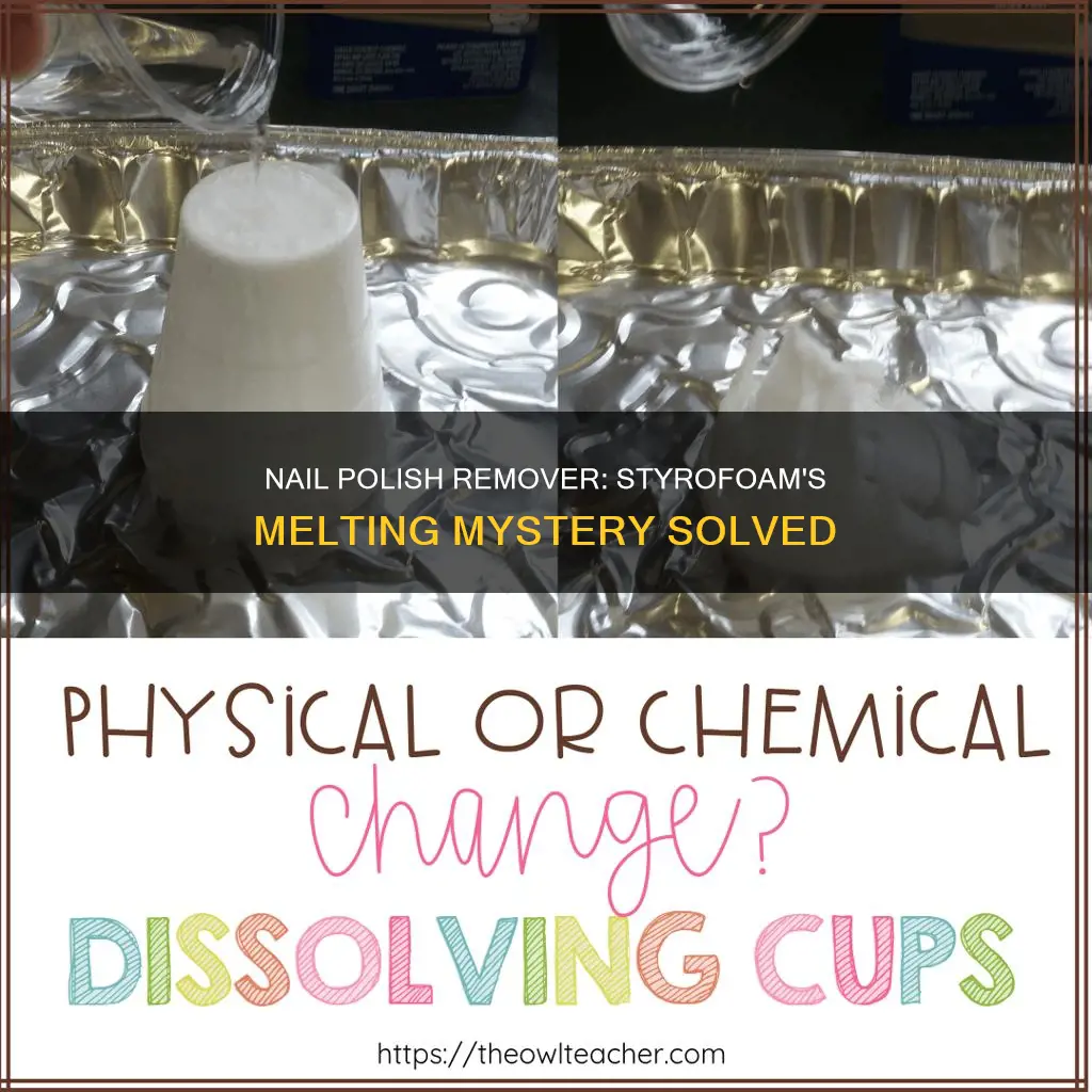 does nail polish remover melt styrofoam