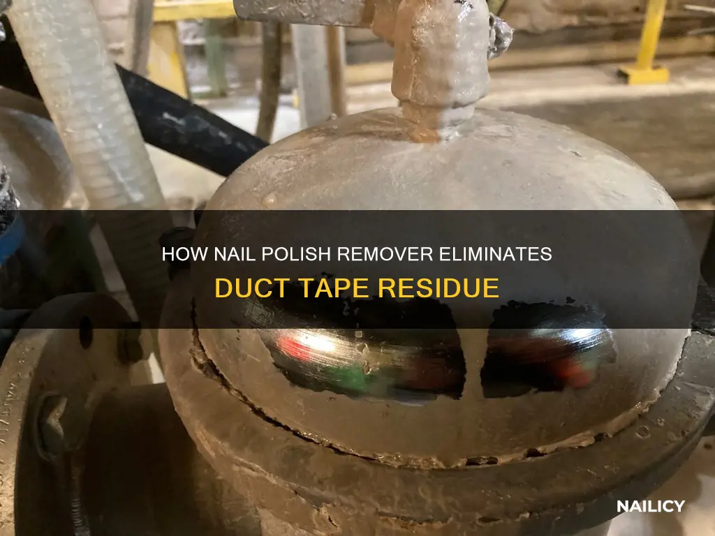 does nail polish remover remove duct tape residue