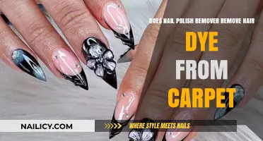 Removing Hair Dye Stains from Carpet with Nail Polish Remover