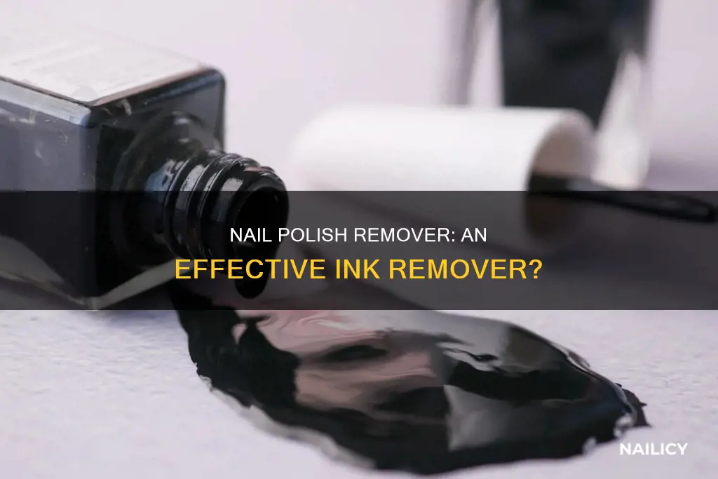 does nail polish remover remove ink