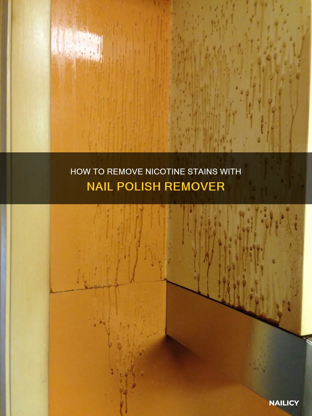 does nail polish remover remove nicotine stains