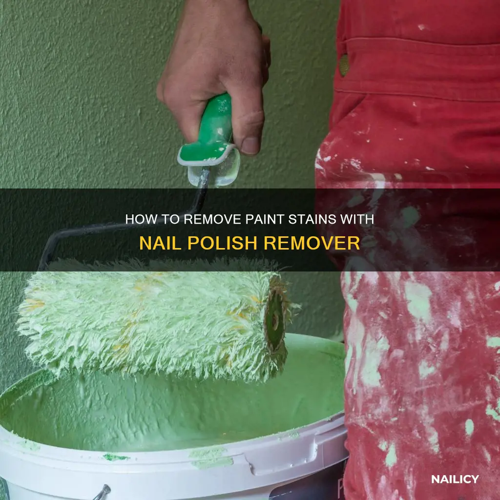 does nail polish remover remove paint from clothes