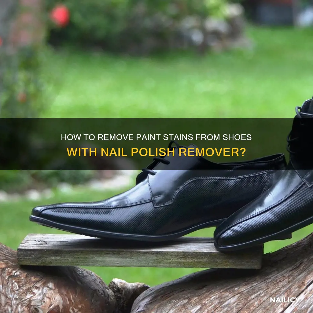 does nail polish remover remove paint from shoes
