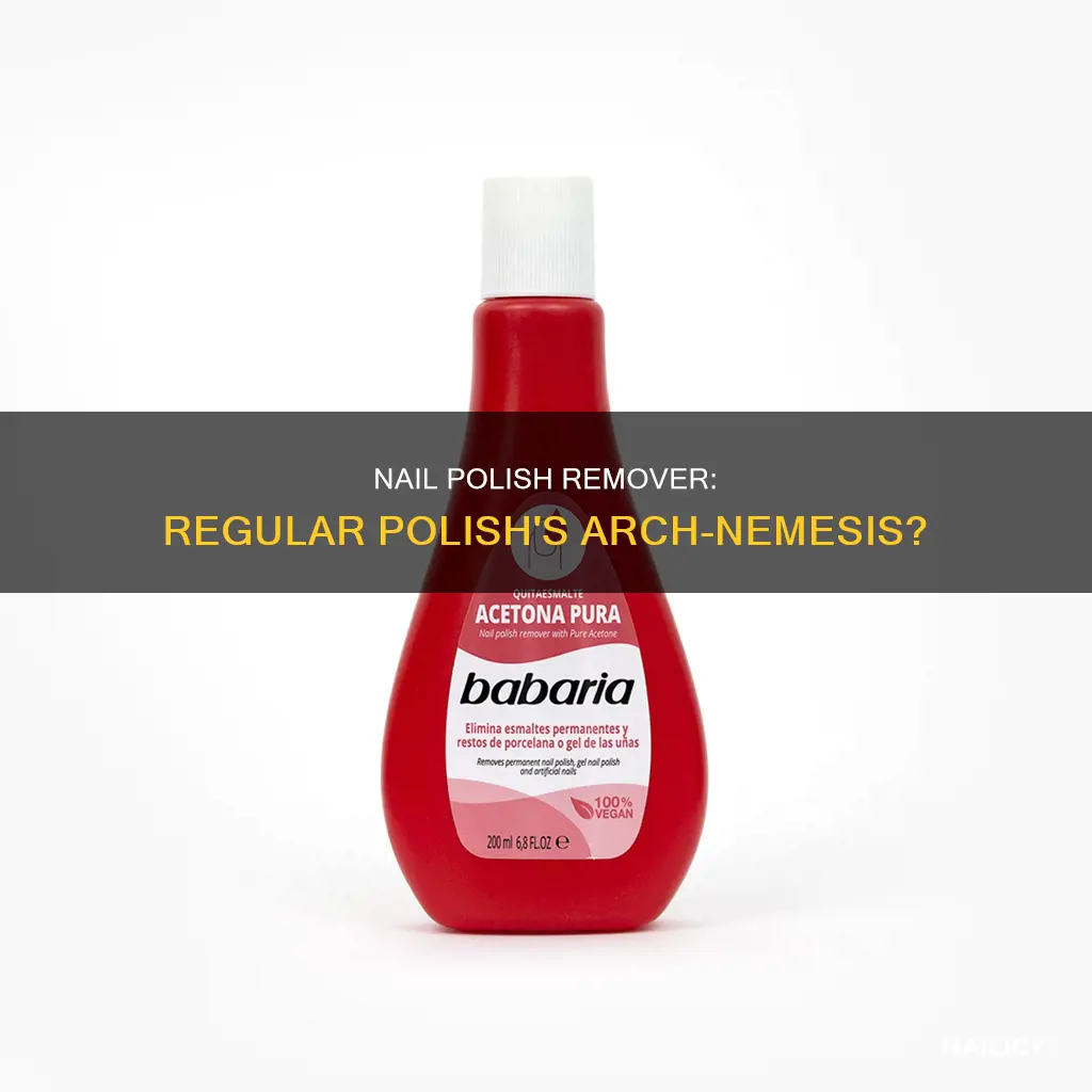 does nail polish remover remove regular polish