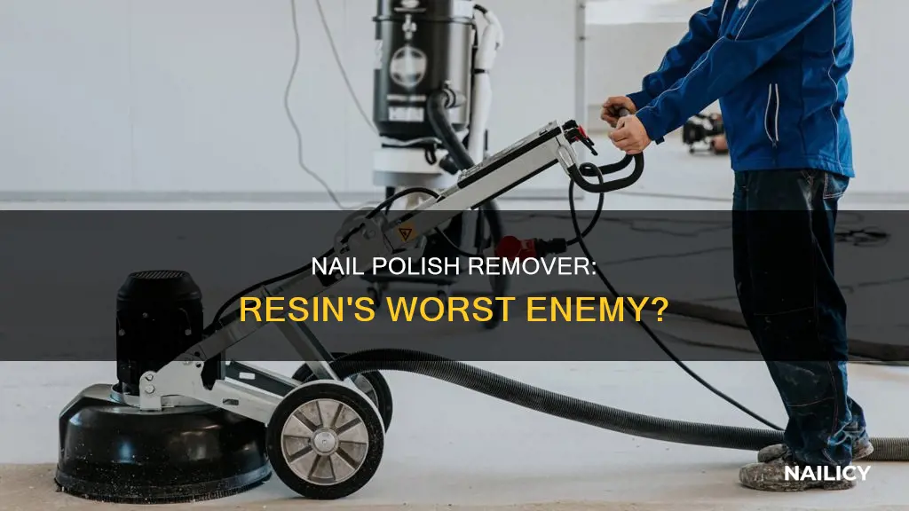 does nail polish remover remove resin