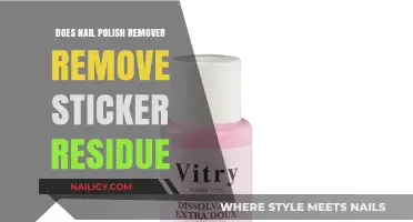 How to Remove Sticker Residue with Nail Polish Remover