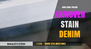 Nail Polish Remover: Can It Stain Denim?