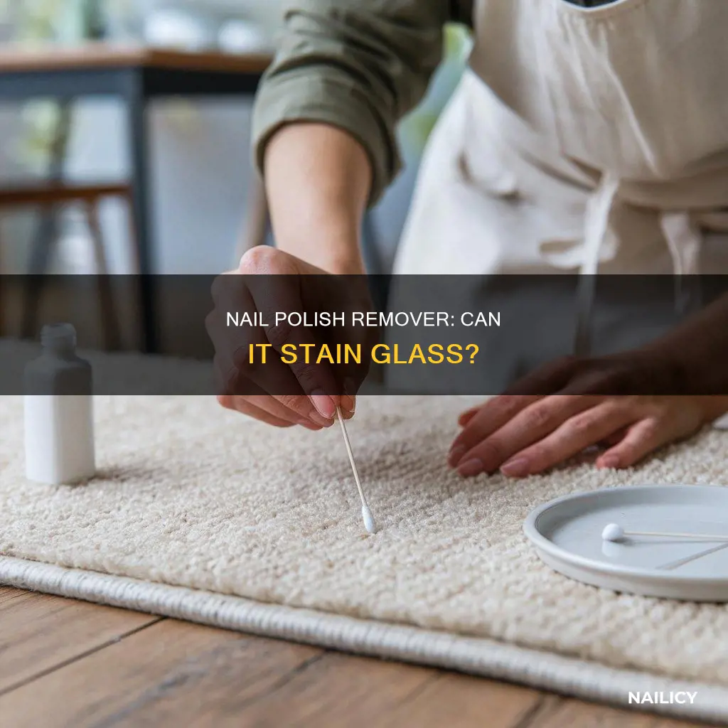 does nail polish remover stain glass