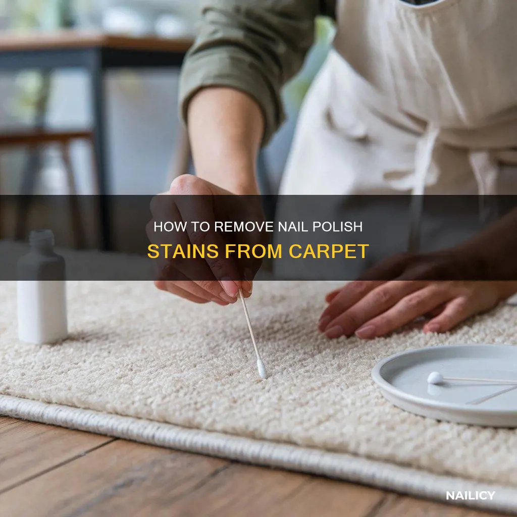 does nail polish remover take color out of carpet