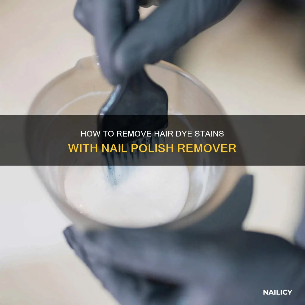 does nail polish remover take off hair dye off hands
