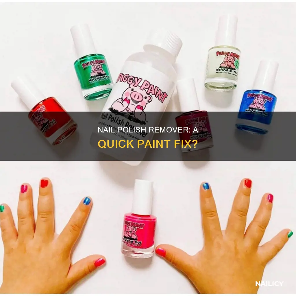 does nail polish remover take off paint