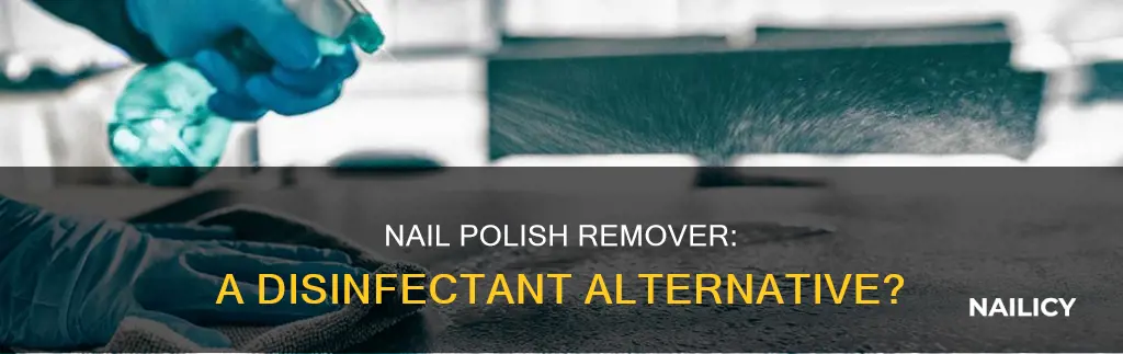 does nail polish remover work as a disinfectant
