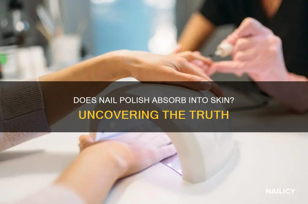 does nail polish seep into your skin