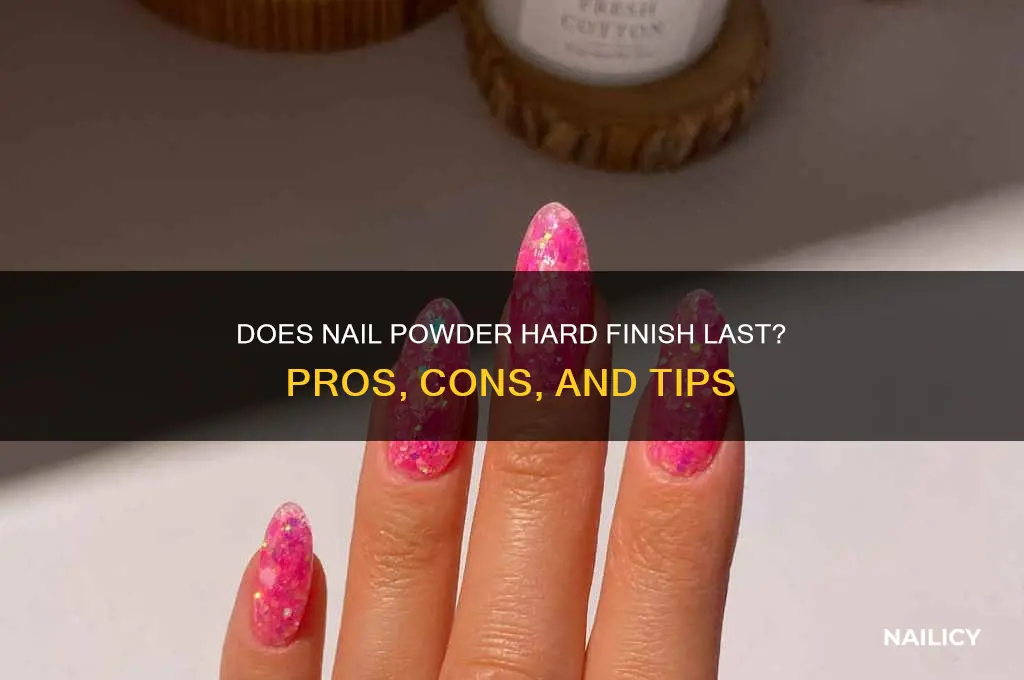 does nail powder hard finish