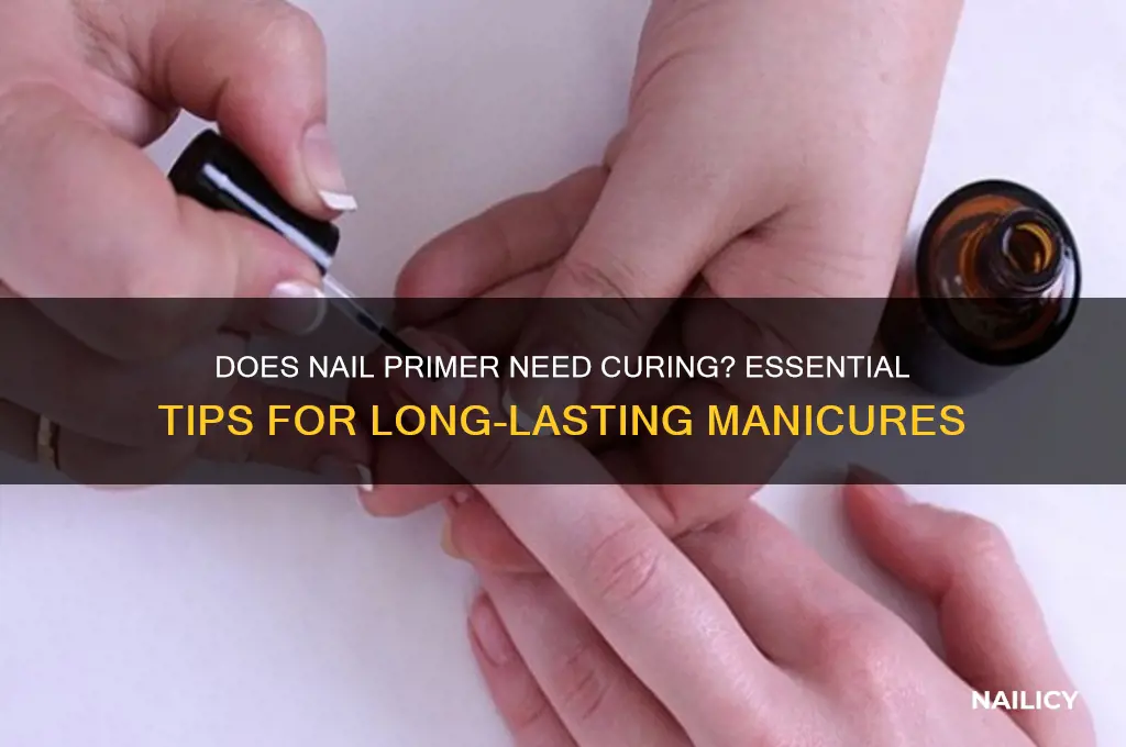 does nail primer need curing