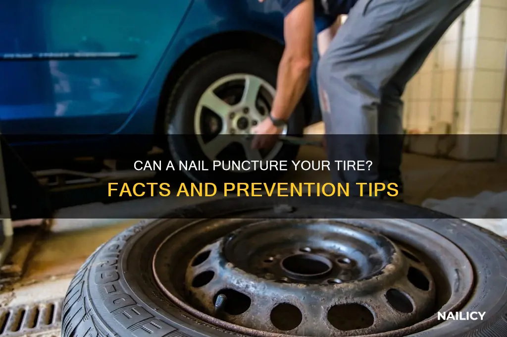 does nail puncture tire