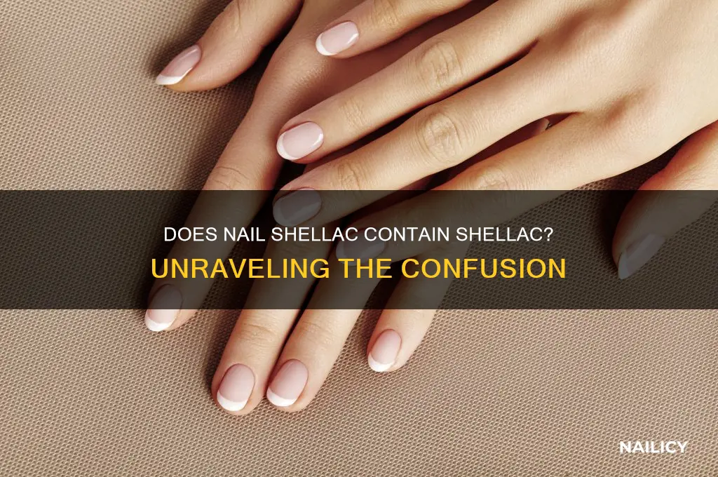 does nail shellac contain shellac