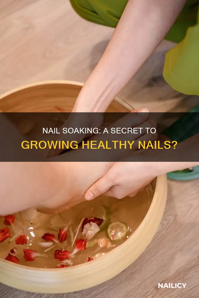 does nail soaking grow nails