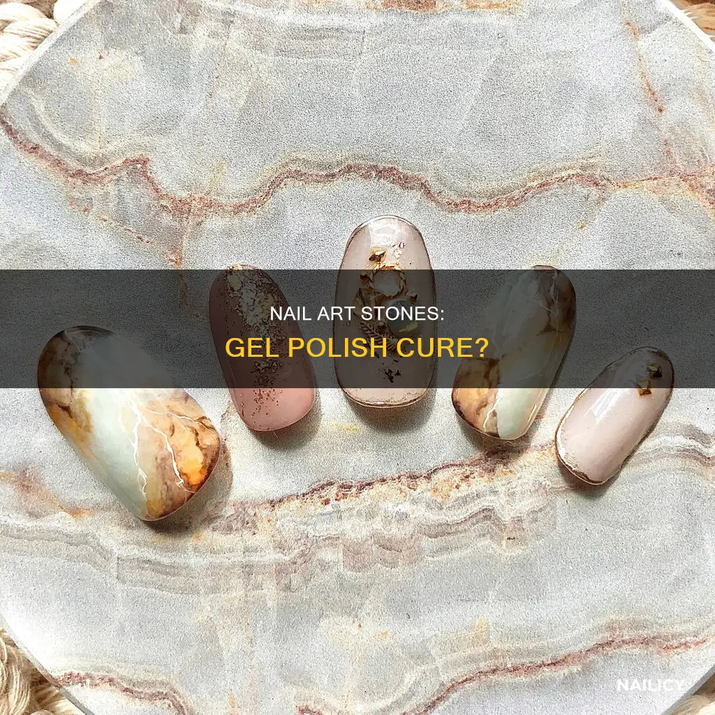 does nail stones cure with gel polish