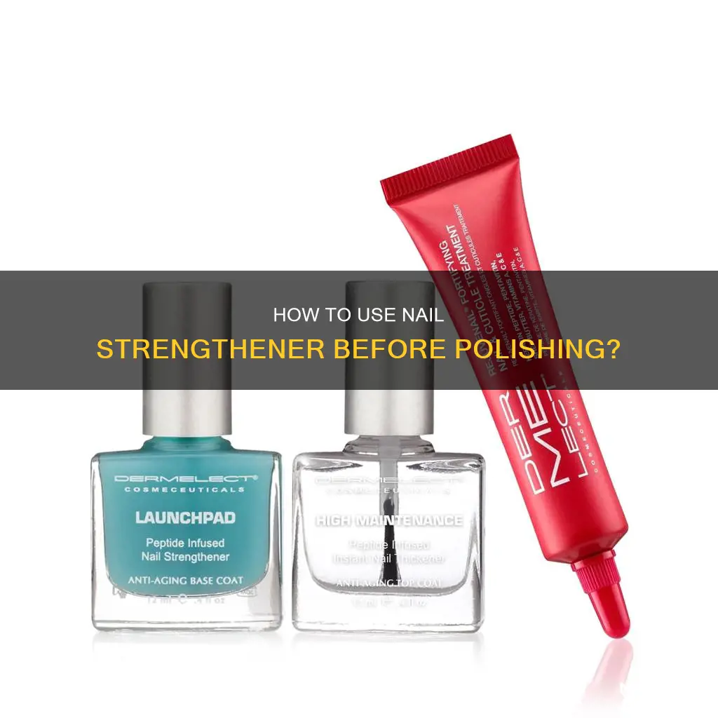 does nail strengthener need to be removed before polish