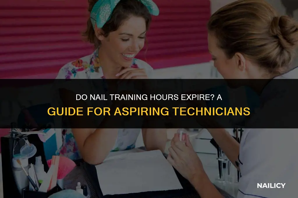 does nail training hours get expire
