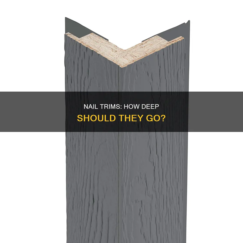 does nail trim have to go into wood