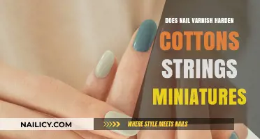 Does Nail Varnish Harden Cotton Strings in Miniatures?
