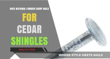 National Lumber's Cedar Shingle Nails: Availability and Options Explored
