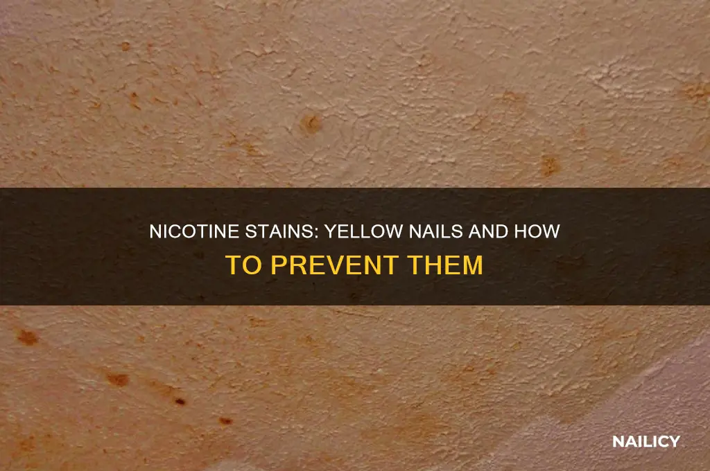 does nicotine make your nails yellow
