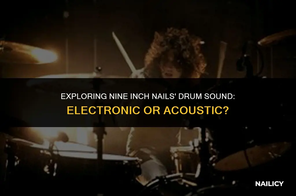 does nine inch nails use electronic drums
