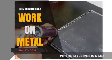 Does No More Nails Adhesive Effectively Bond Metal Surfaces?