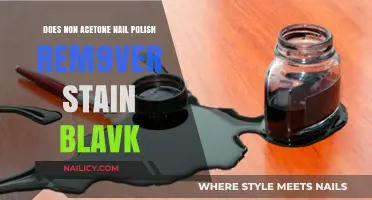 Can Non-Acetone Nail Polish Remover Stain Black Surfaces?