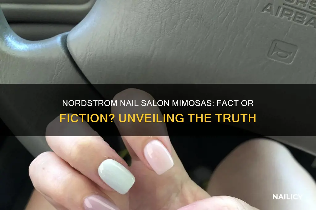 does nordstrom nail salon serve mimosas