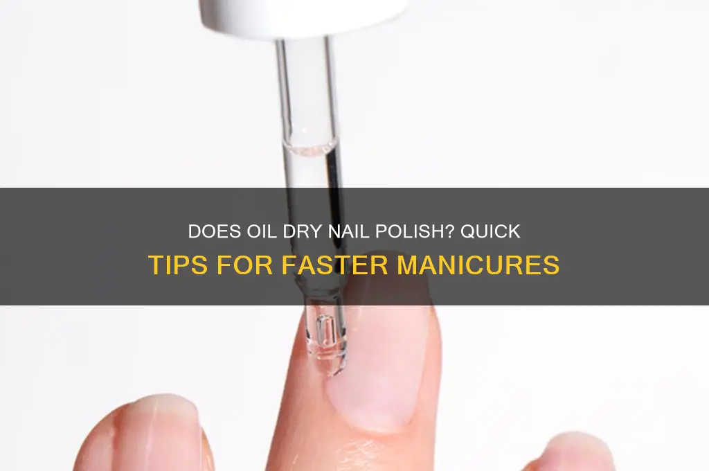 does oil dry nail polish